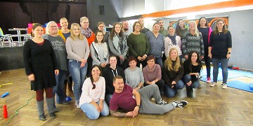 Unterkurs beim Wahrnehmungs-Projekttag Schüler*innen am Wahrnehmung-Projekttag